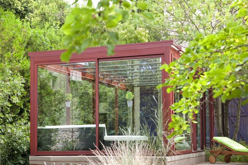 Un contact avec la nature, véranda couleur, à Toulouse
