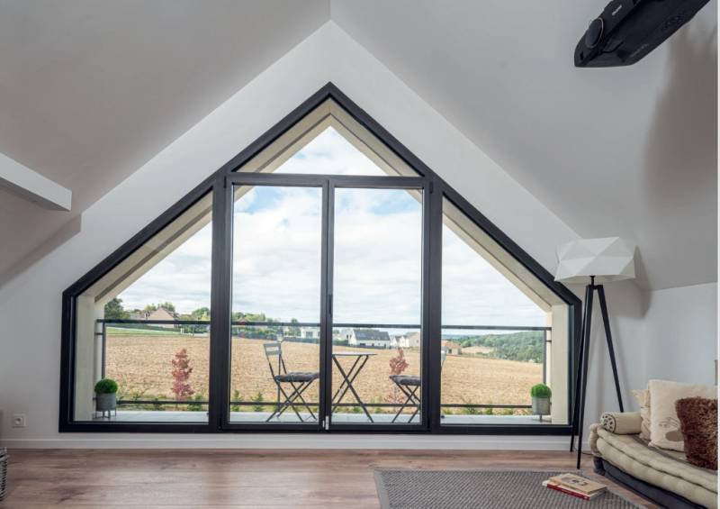 Fenêtres KLINE noire fine et moderne Toulouse Plaisance Balma