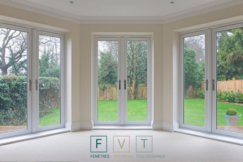 Portes-Fenêtres en Aluminium à Deux Vantaux sur Cugnaux